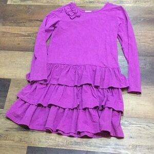 Hanna Andersson Pink and Purple Ruffled Tiered Sundress